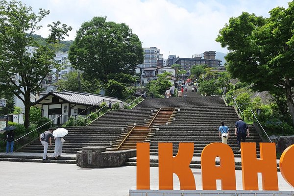 渋川の風景