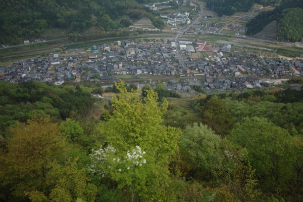 朝来の風景