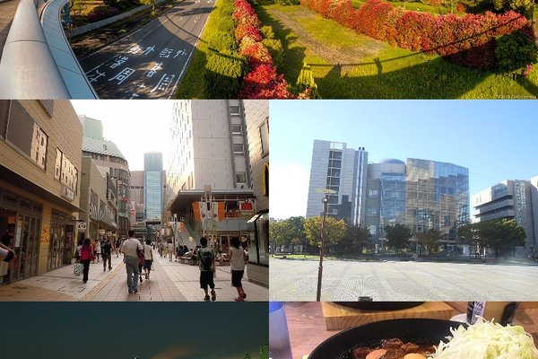 四日市中心部の風景