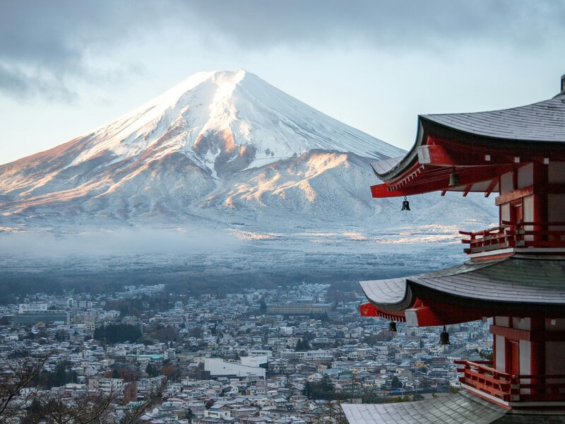 富士河口湖の風景